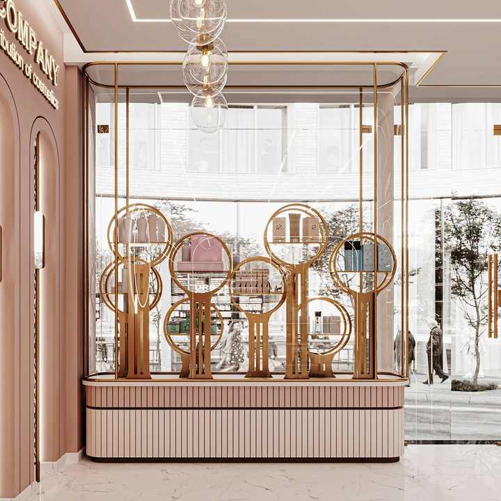Cosmetic Store Interior Display Design Makeup Display Furniture Custom Cosmetics Floor Displays Stand