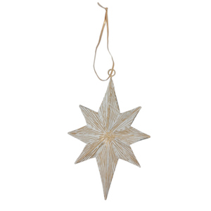 Set of 2 Christmas Decoration White and Gold Colour <b>Large</b> Size Embossed Iron Hanging Heart <b>Ornament</b> Vintage Design Customized - Product Image 2
