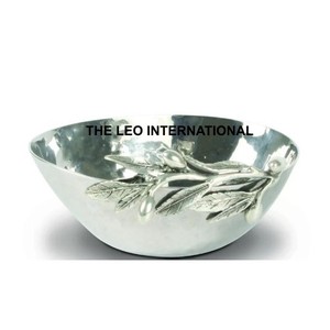 Diseño antiguo y cuenco hecho a mano de Metal de aluminio, fruta de lujo para servir, cuenco decorativo para vajilla - Product Image 3