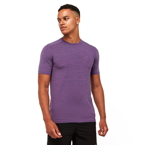 Servicio OEM, Camiseta Casual de Alta Calidad, Algodón Liso, Talla Americana, Cuello Redondo, Hombre, Alta Calidad, 100% Personalizada, Impresión Azul Seda - Product Image 2