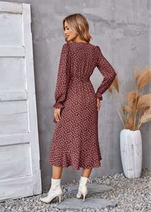 PASUXI 2026 Robe longue décontractée grande taille pour femme, style élégant et <span class=keywords><strong>sexy</strong></span>, imprimé numérique, la plus vendue - Product Image 4