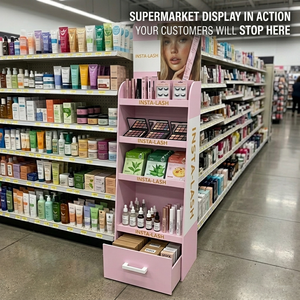Présentoir de Comptoir en Carton à 5 Niveaux Personnalisé pour Maquillage et Cosmétiques – Idéal pour Magasins et Vente au Détail - Product Image 2