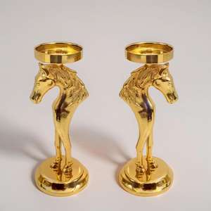 Portavelas de caballo de aluminio y Metal de la mejor calidad, candelabros de primera calidad, farolillos, tarros de velas - Product Image 2