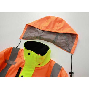 Veste de sécurité réfléchissante de haute qualité, poids lourd, haute visibilité, imperméable, respirante, en polyester, pour la construction, personnelle - Product Image 6