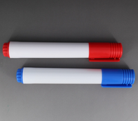 Stylo marqueur pour tableau blanc scolaire Encre effaçable à sec non toxique en plastique noir et rouge Prix bon marché certifié par EN71