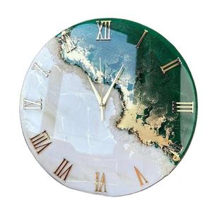 Reloj de pared de resina grande para decoración del hogar con estilo, decoración de pared, diseño hecho a mano, reloj de pared de resina para sala de estar - Product Image 6