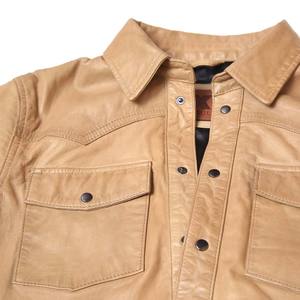 Venta caliente de alta calidad transpirable hombres camisas de cuero Streetwear Casual 2025 nueva tendencia personalizable al por mayor - Product Image 4