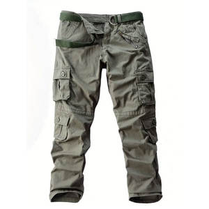 Nueva última moda Oem servicios personalizado 100% algodón Cargo pantalones Streetwear Cargo pantalones diferentes colores Cargo pantalones hombres - Product Image 1