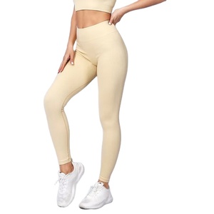 Leggings de yoga taille haute pour femme, longueur cheville, respirants, antibactériens, en polyester/nylon, coupe ajustée, effet ventre plat, taille élastique - Product Image 6
