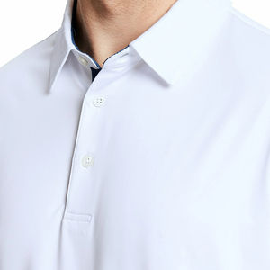 Camiseta de Golf de Punto Personalizable de Alta Calidad para Hombre, Tecnología de Secado Rápido, Manga Corta, Material de Spandex/Poliéster, Color Sólido - Product Image 4