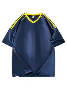 Camiseta de Manga Corta Casual de Verano para Hombre, 100% Algodón, Transpirable, de Secado Rápido, Tela No Elástica, Logotipo Frontal, Ropa Deportiva Regular - Product Image 6