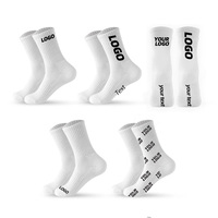 Chaussettes de sport en nid d'abeille en éponge épaissies protectrices du talon tricotées d'automne