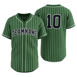 Camiseta de Béisbol y Sóftbol Personalizada OEM, 100% Poliéster Transpirable y Ligero, Ropa Deportiva, Camisa de Entrenamiento para Equipos Adultos con Botones - Product Image 4