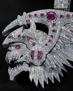 สร้อยคอจี้มังกรแบบกำหนดเอง ประดับเพชรเล็บเจียระไน VVS เกรดพรีเมียม  งานเงินแท้ 925  คุณภาพสูง สไตล์ฮิปฮอป - Product Image 2