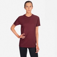 T-shirt unisexe en tissu tri-mélange pour homme Next Level Apparel NL3600, col rond, couleur marron, coupe classique, manches courtes, t-shirt uni unisexe