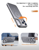 Coque de protection anti-chute ultra-légère en TPU et PC avec support, compatible avec les séries 16/15/14