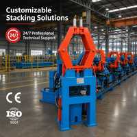 Machine industrielle automatique de superposition de tubes pour la regroupement et l'emballage de tuyaux en acier