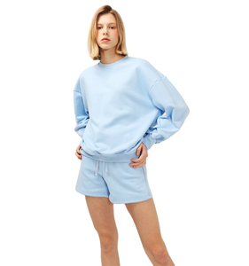 Conjuntos cortos de dos piezas para sudor de mujer, temporada de invierno de lana de algodón, trajes para correr para mujer, conjunto corto y con capucha para mujer, chándales - Product Image 2