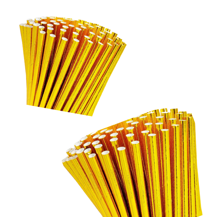 Factory Direct Customized Packaging Metallic Straws Stainless Steel Reusable Fast Delivery Wholesale Drinking Straws