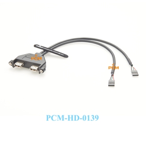2 cổng <span class=keywords><strong>USB</strong></span> 2.0 Bo mạch chủ bảng điều khiển phía sau khung mở rộng để IDC 4 pin Bo mạch chủ Cáp <span class=keywords><strong>USB</strong></span> Bộ chuyển đổi cấu hình thấp khe cắm tấm - Product Image 5