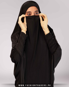 Jilbab une pièce modeste personnalisé Hijab en polyester noir respirant de qualité supérieure Service OEM/ODM à la mode islamique à bas quantité minimale de commande - Product Image 6