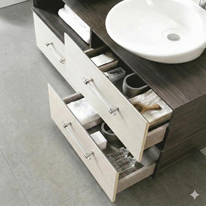 Poignées de tiroir modernes minimalistes en acrylique transparent, alliage de zinc chromé, acier inoxydable pour armoire - durables et écologiques - Product Image 6