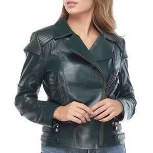 Wholesale Women's Leather <b>Jacket</b> <b>Plus</b> <b>Size</b> Knitted Breathable Eco-Friendly <b>Waterproof</b> Lightweight - Product Image 3