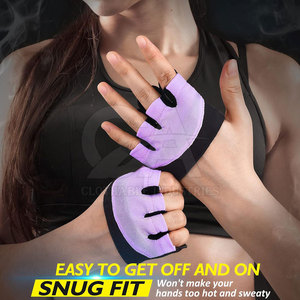 Guantes de Neopreno Transpirables de Medio Dedo 2026 para Hombre y Mujer con Correa Ajustable en la Muñeca, Guantes de Gimnasio sin Dedos de Neopreno - Product Image 2