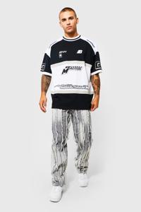 2025 nouveau Design hommes surdimensionné goutte épaule lambrissé sport automobile T-Shirts 100% coton et Polyester respirant T-Shirts - Product Image 2