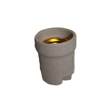 Support de lampe E27 en céramique avec/sans support, socle droit gris pour ampoule LED AC 180-260V douille de lampe à vis