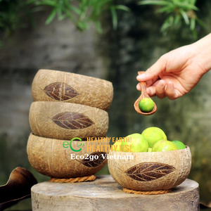 100% Organic Natural Handmade Coconut Shell <b>Bowl</b> With Spoon/Eco Friendly Coconut <b>Bowl</b> Made in Vietnam/ Disposable Coconut <b>Bowls</b> - Product Image 5