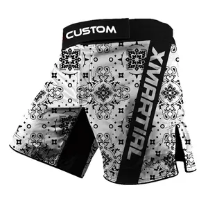 Pantalones Cortos de Boxeo para Entrenamiento y Competición de MMA, Sublimación de Alta Calidad, Logotipo Personalizado, Muay Thai, Servicio OEM Informal - Product Image 3