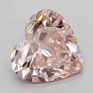 Cojín de diamante de corazón vívido de lujo creado en laboratorio rosa de alta calidad, Diamante Suelto de corte Ascher para compromiso y regalos - Product Image 2