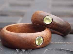 2025 Nueva joyería de moda única al por mayor anillos de madera de compromiso en anillos para hombres y mujeres - Product Image 2