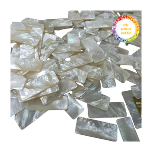 Bandeja de plato de cuenco decorativo costero náutico de media concha de madreperla de 99 DATOS dorados en Vietnam - Product Image 2