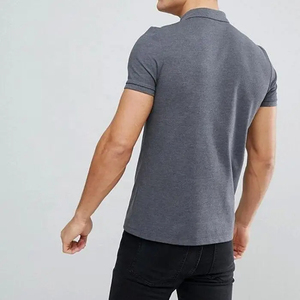 T-shirts polo à motif uni pour hommes Couleur personnalisée 100% coton Nouveaux vêtements décontractés Tailles de gros Manches courtes Prévention des rides - Product Image 6