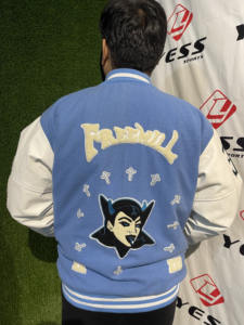 Chaquetas Varsity Personalizadas para Hombre, Chaqueta Bomber de Béisbol con Mangas de Cuero, Logotipo Bordado, Estilo Universitario, para Invierno - Product Image 6