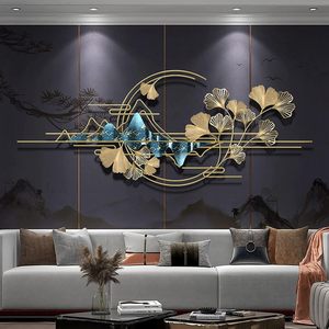 ศิลปะผนังใบแปะก๊วยโลหะดีไซน์ที่เป็นเอกลักษณ์สำหรับการหลบหนีเขตร้อนในบ้านของคุณห้องนั่งเล่นห้องรับประทานอาหารศิลปะตกแต่งผนัง - Product Image 4