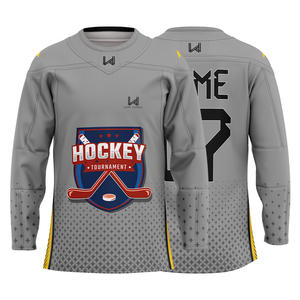 Jersey de Hockey sobre Hielo Personalizado con Impresión por Transferencia de Calor, 100% Poliéster, Elástico en Cuatro Direcciones, Uniforme de Hockey sobre Hielo para Equipos Adultos - Product Image 6