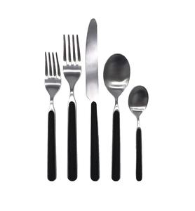 Couverts à manche en résine rose ordinaire avec tête argentée idéale pour les fêtes à la maison et l'utilisation quotidienne à la maison - Product Image 5