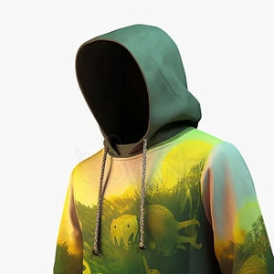 Wholesale Outdoor Hooded Quick Dry Sweatshirts Cheap Rates Sublimation <b>Printed</b> Pullover - Product Image 5