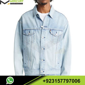 Hommes de Jeans Vestes Avec Avant Deux Poches Street wear personnalisé Fait Jeans Vestes Pour Hommes - Product Image 2