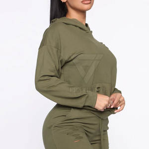 ชุดเสื้อครอปของผู้หญิงชุดเสื้อครอปทำจากผ้าฝ้าย - Product Image 5