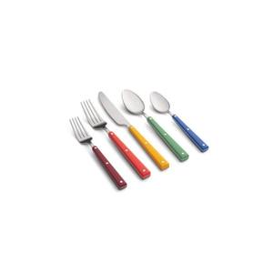 Ensemble de 4 couverts en acier inoxydable idéal cuisine table café maison couleur argent plaqué couverts 2 couleurs ton poignée prix les plus récents - Product Image 2