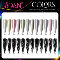 Ensemble de vernis à ongles en gel métallique, vente en gros, extension de marque privée, colle à ongles peinte en miroir, nail art