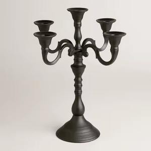 <b>Tall</b> New Trend Standing Candelabra Available in Black White & Gold Ideal for Holiday Decorations and Formal Dining <b>Table</b> Setup - Product Image 5