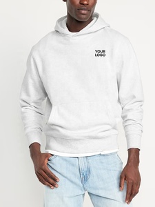เสื้อฮู้ดดี้ผู้ชายแบบใหม่ 400GSM  แบบเรียบ  ไม่มีลาย  สามารถปรับแต่งได้  เสื้อฮู้ดดี้และเสื้อสเวตเชิ้ตแฟชั่นสำหรับผู้ชาย ฤดูใบไม้ผลิและฤดูใบไม้ร่วง - Product Image 2