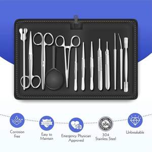 Kit de Disección Veterinaria de 26 Piezas - Herramientas de Acero Inoxidable de Primera Calidad, Modelo TAIDOC TID 933, Certificado CE, Garantía de 3 Años - Product Image 2