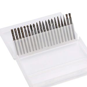 Ensemble de 20 limes en carbure de tungstène de qualité industrielle, tige de 1/8, double coupe, limes rotatives en carbure de tungstène pour usage DIY, garantie de 3 ans - Product Image 1