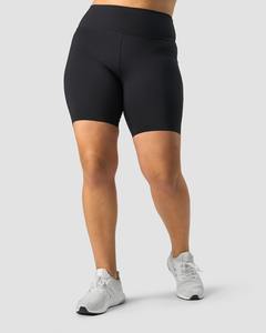 Shorts de yoga pour femmes en gros personnalisés, taille haute, style motard, sans couture à l'avant, effet push-up, élastiques, pour la course à pied et le fitness - Product Image 3